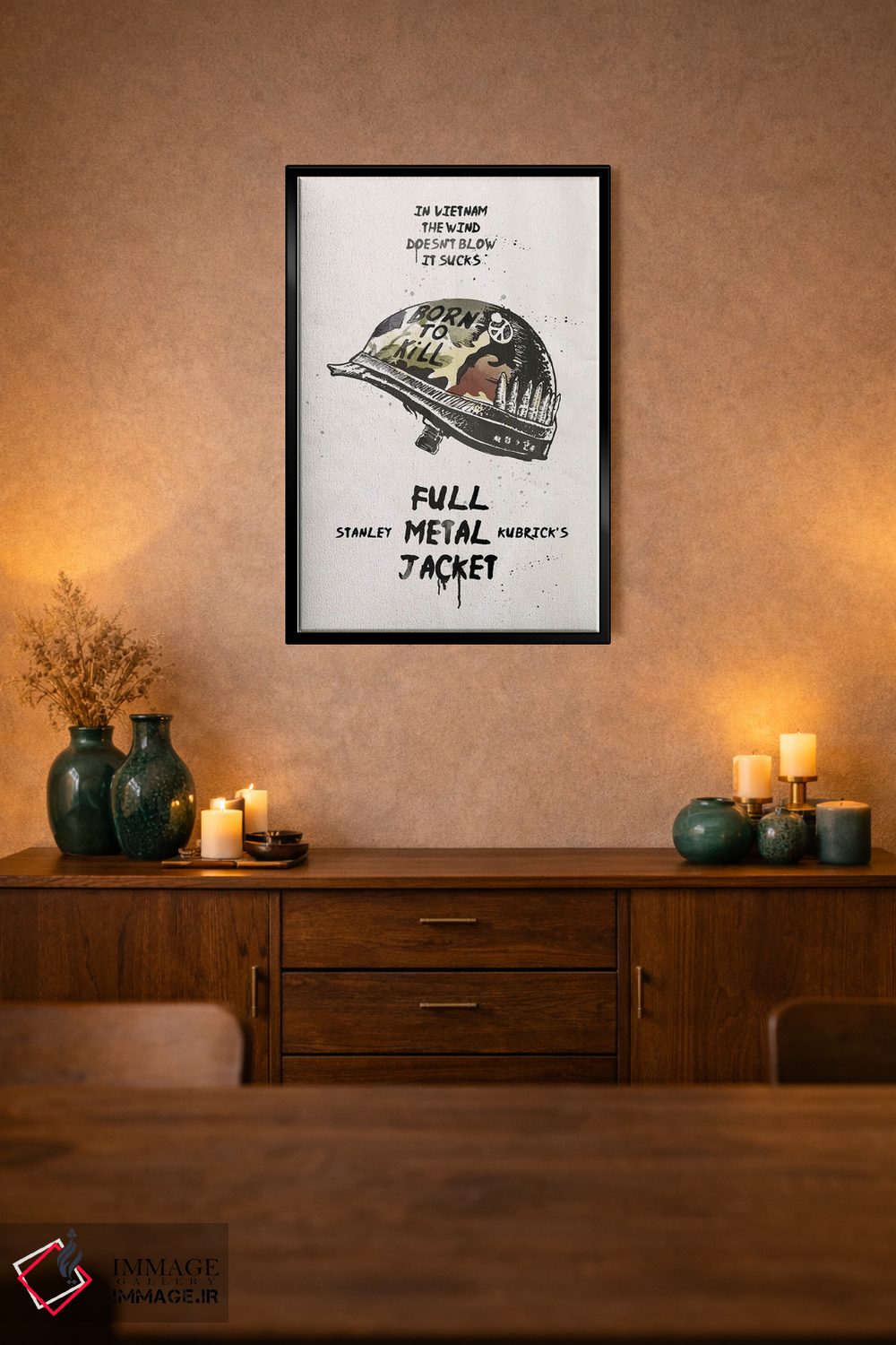 تابلو دکوراتیو هنر فیلم غلاف تمام فلزی اثر ۲ توست دیزاین - D1B