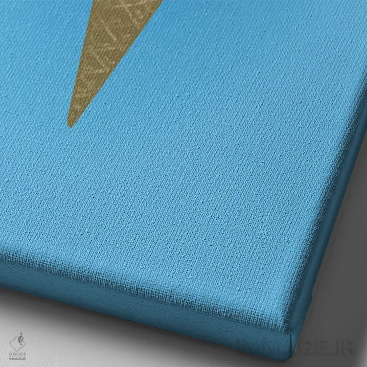 تابلو دکوراتیو بخش پنهان کوه یخ اثر نائولیتو - نمای نزدیک بافت بوم