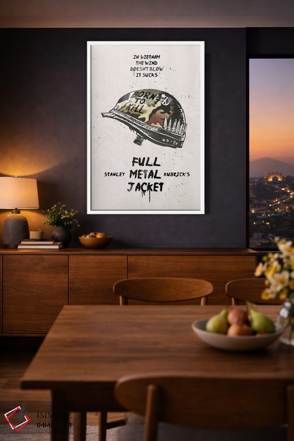 تابلو دکوراتیو هنر فیلم غلاف تمام فلزی اثر ۲ توست دیزاین - D3W