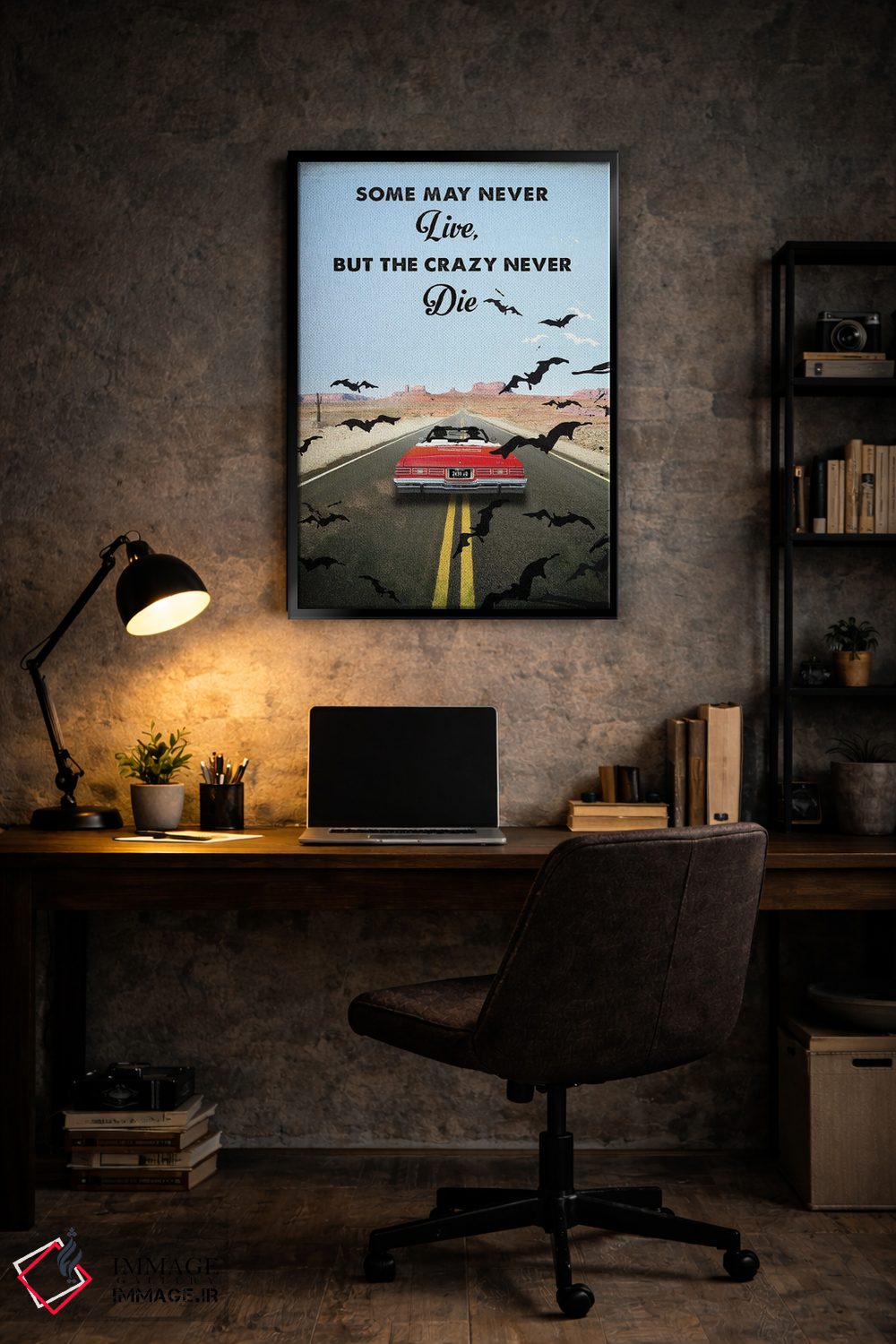 تابلو دکوراتیو هنر فیلم سفر ترس و نفرت در لاس وگاس اثر ۲ توست دیزاین - D6B