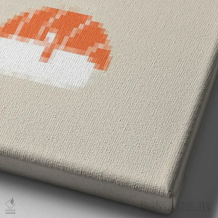 تابلو دکوراتیو سوشی یعنی عشق اثر نائولیتو - نمای نزدیک بافت بوم