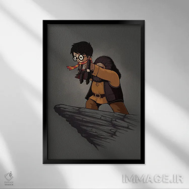 تابلو دکوراتیو پادشاه جادویی اثر نائولیتو - نمای قابدار مشکی