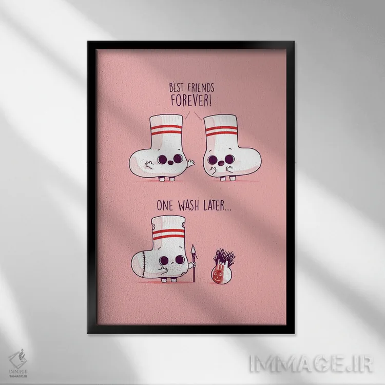 تابلو دکوراتیو پس از یک شست وشو اثر نائولیتو - نمای قابدار مشکی