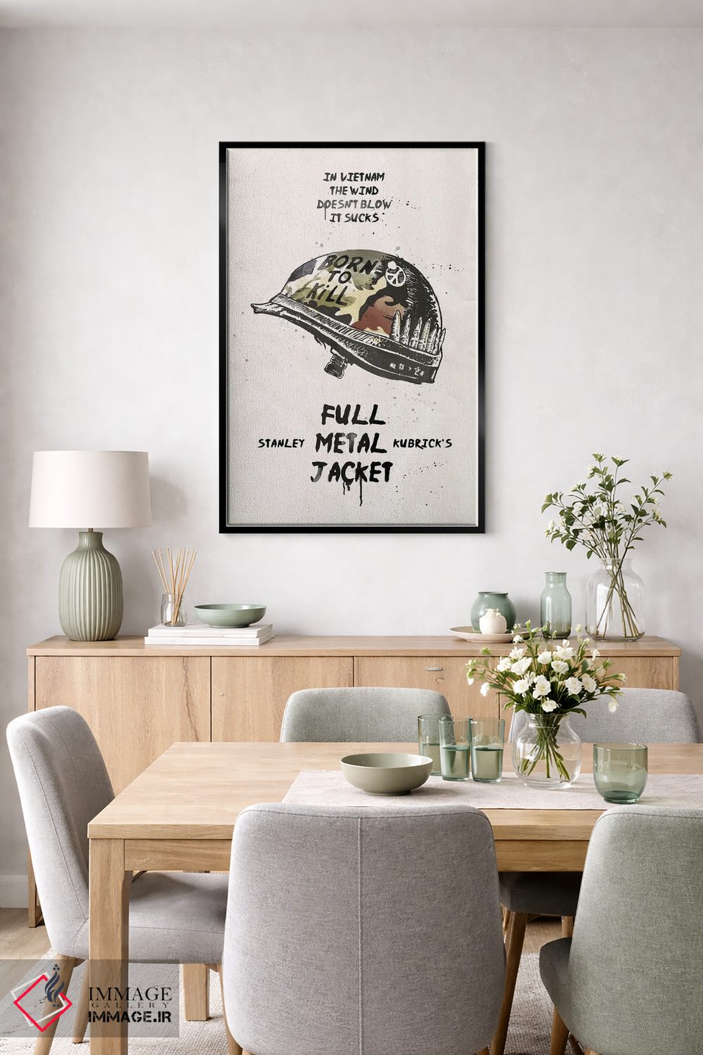 تابلو دکوراتیو هنر فیلم غلاف تمام فلزی اثر ۲ توست دیزاین - D6B