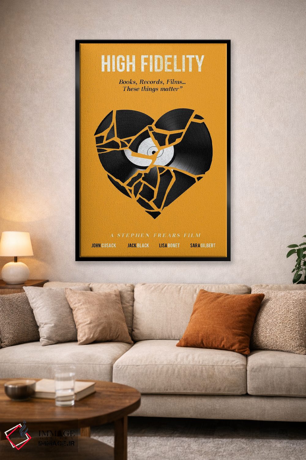 تابلو دکوراتیو هنر فیلم وفاداری بالا اثر ۲ توست دیزاین - D1B