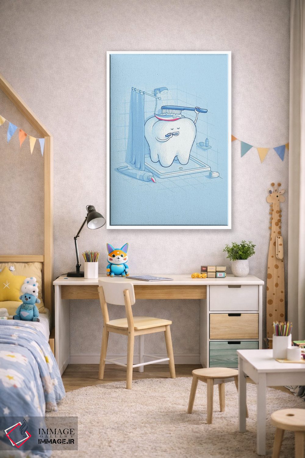 تابلو دکوراتیو بهداشت دندان اثر نائولیتو - D1W