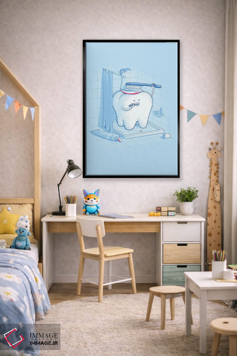 تابلو دکوراتیو بهداشت دندان اثر نائولیتو - D2B