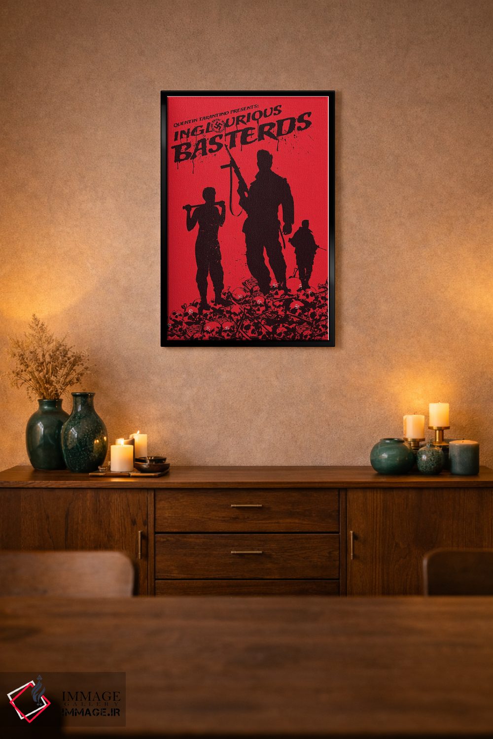 تابلو دکوراتیو هنر فیلم حرامزاده های لعنتی اثر ۲ توست دیزاین - D2B