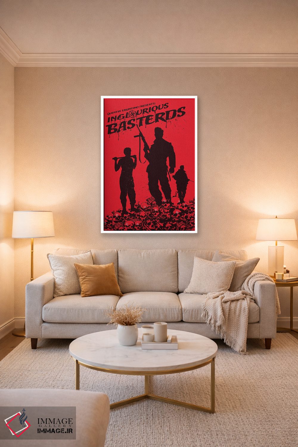 تابلو دکوراتیو هنر فیلم حرامزاده های لعنتی اثر ۲ توست دیزاین - D3W