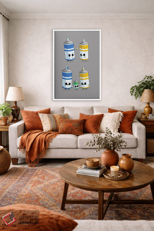 تابلو دکوراتیو خانواده رنگارنگ اثر نائولیتو - D4W