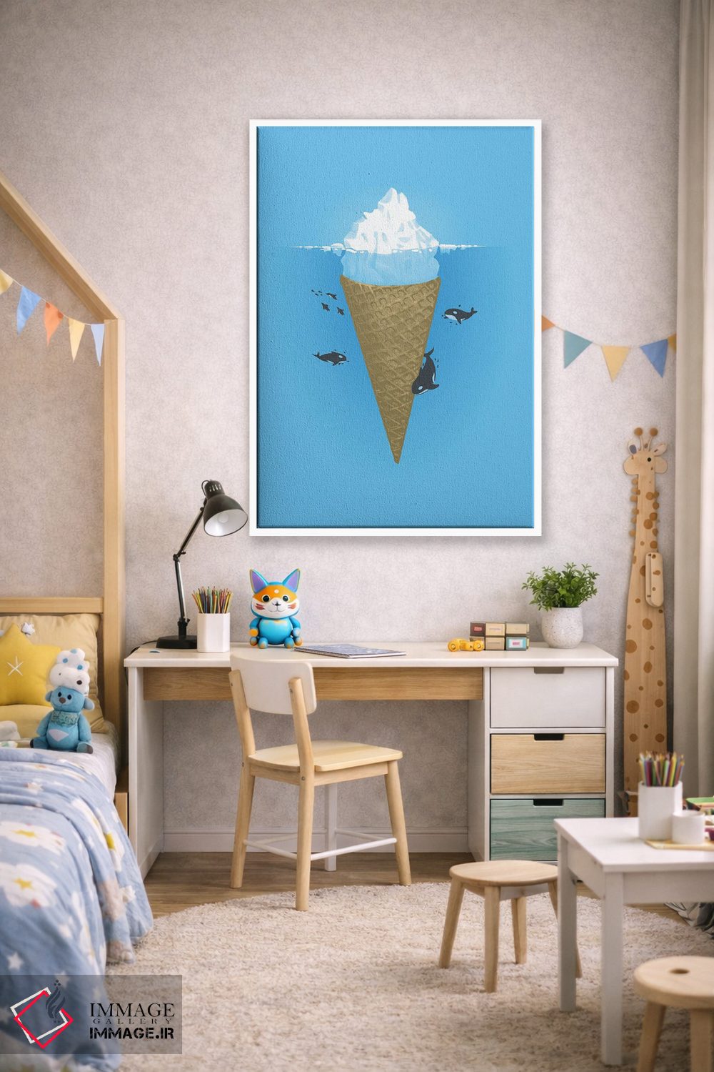 تابلو دکوراتیو بخش پنهان کوه یخ اثر نائولیتو - D1W