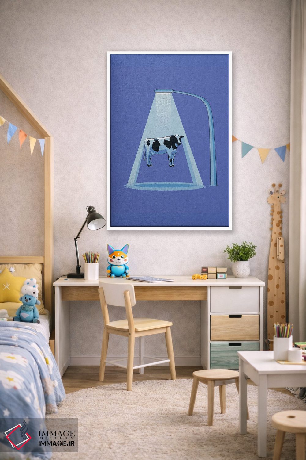 تابلو دکوراتیو گاو ربوده شده اثر نائولیتو - D1W