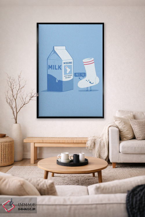 تابلو دکوراتیو جوراب گمشده اثر نائولیتو - D2B