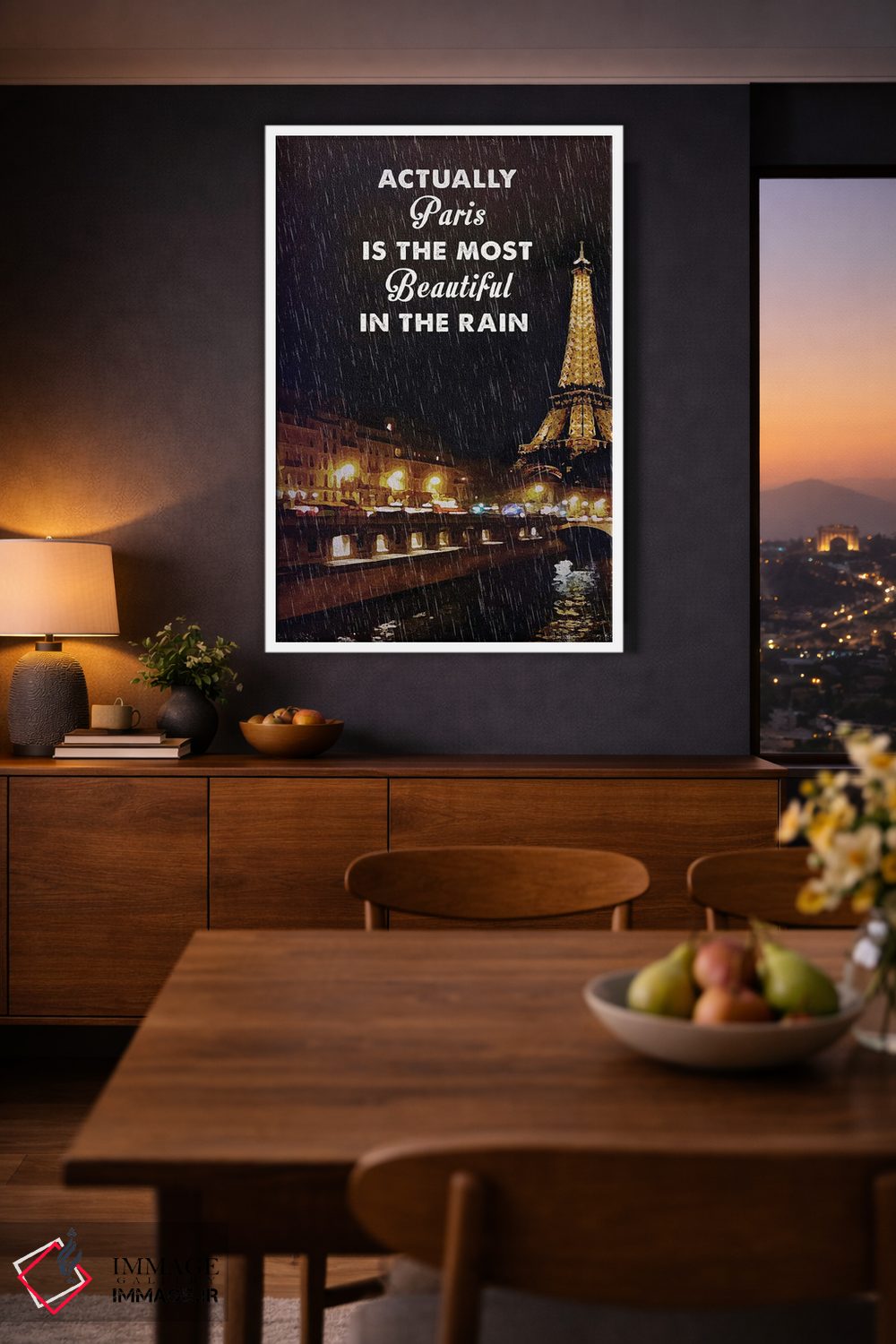 تابلو دکوراتیو هنر فیلم سفر نیمه شب در پاریس اثر ۲ توست دیزاین - D4W