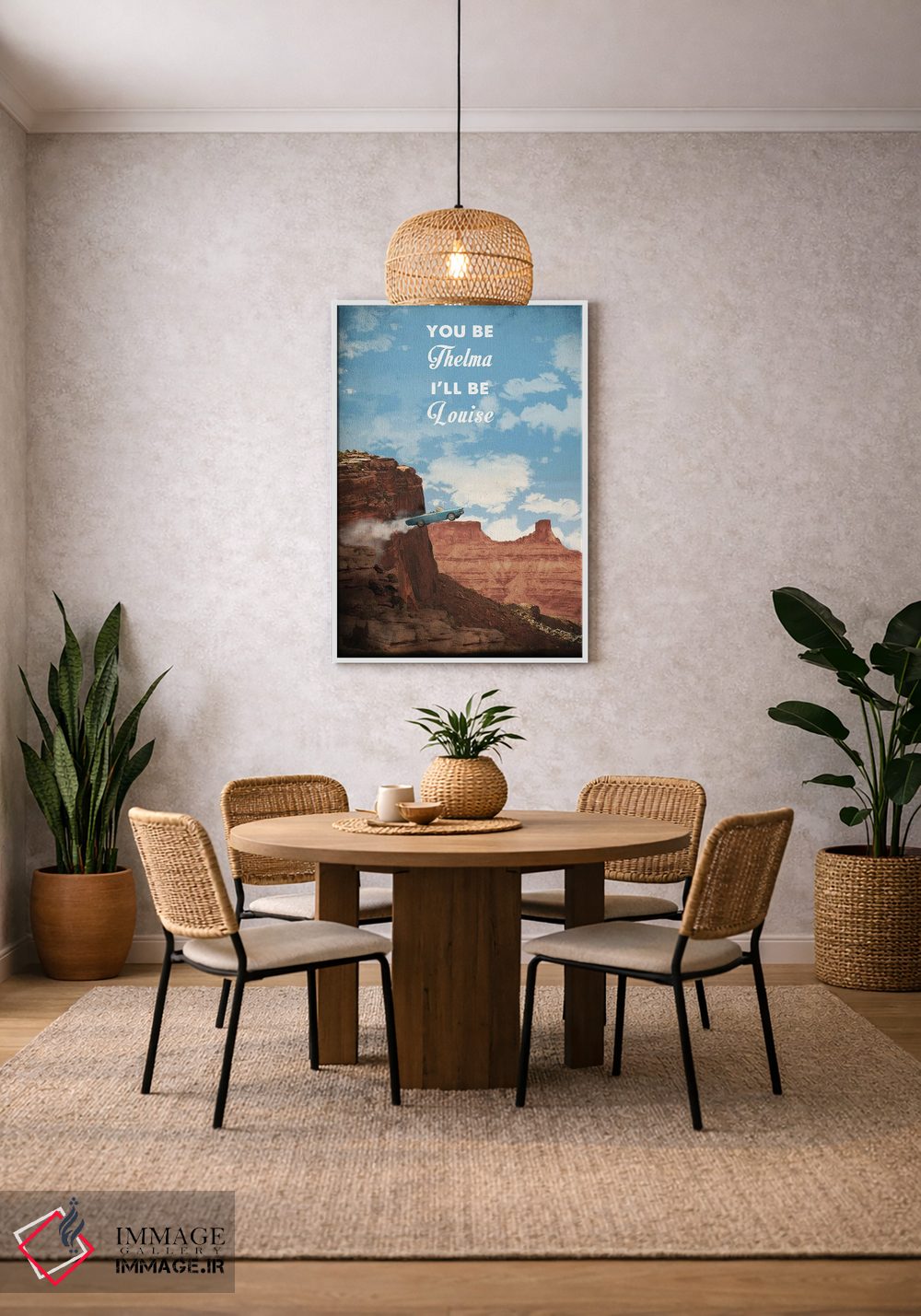 تابلو دکوراتیو هنر فیلم سفر تلما و لوئیز اثر ۲ توست دیزاین - D3W