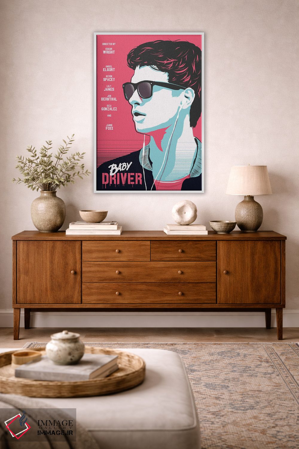 تابلو دکوراتیو هنر فیلم بیبی درایور اثر ۲ توست دیزاین - D2W