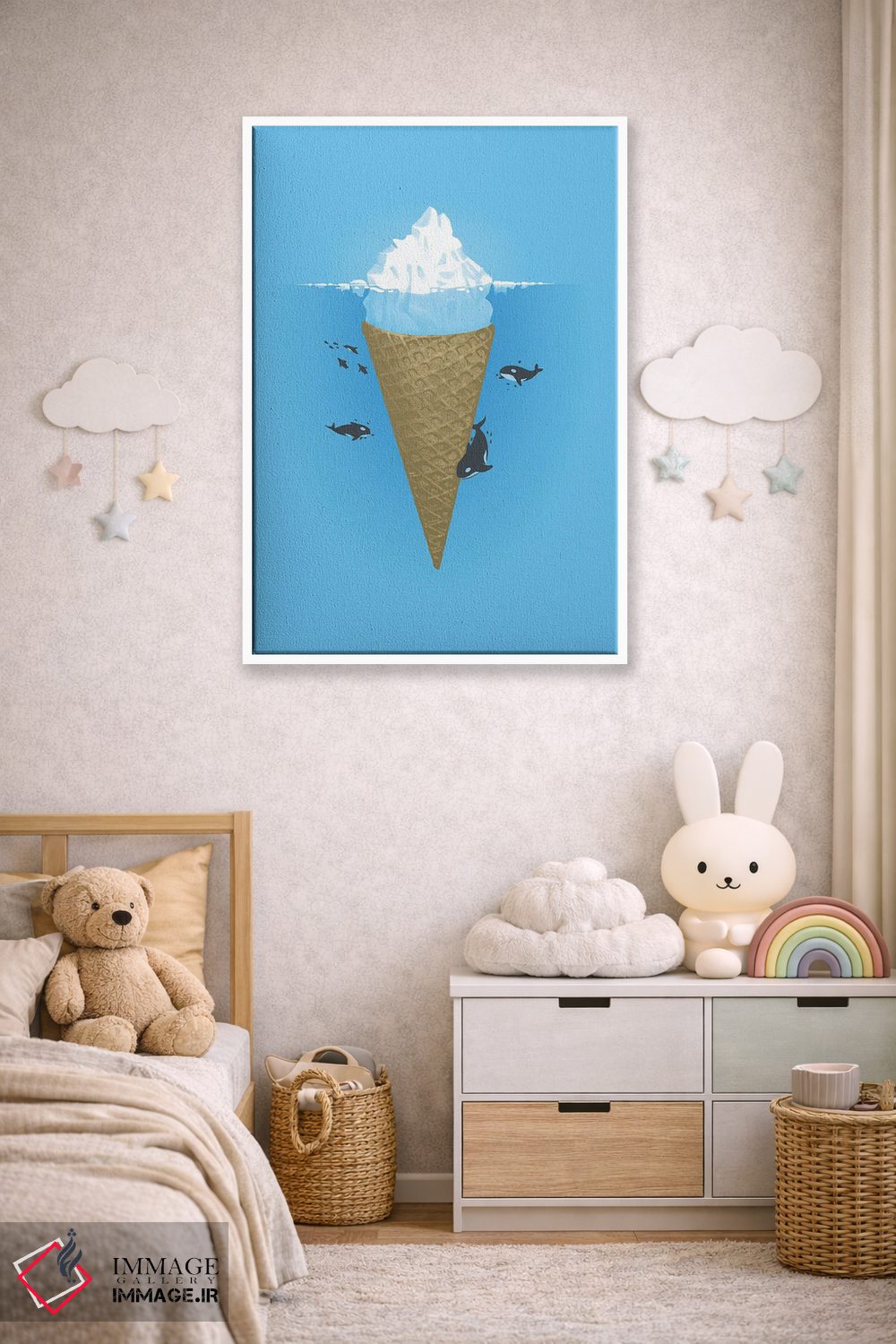 تابلو دکوراتیو بخش پنهان کوه یخ اثر نائولیتو - D4W