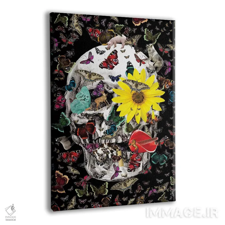 تابلو دکوراتیو اکوسیستم جمجمه اثر نوتسنیو آرت - نمای پرسپکتیو محصول