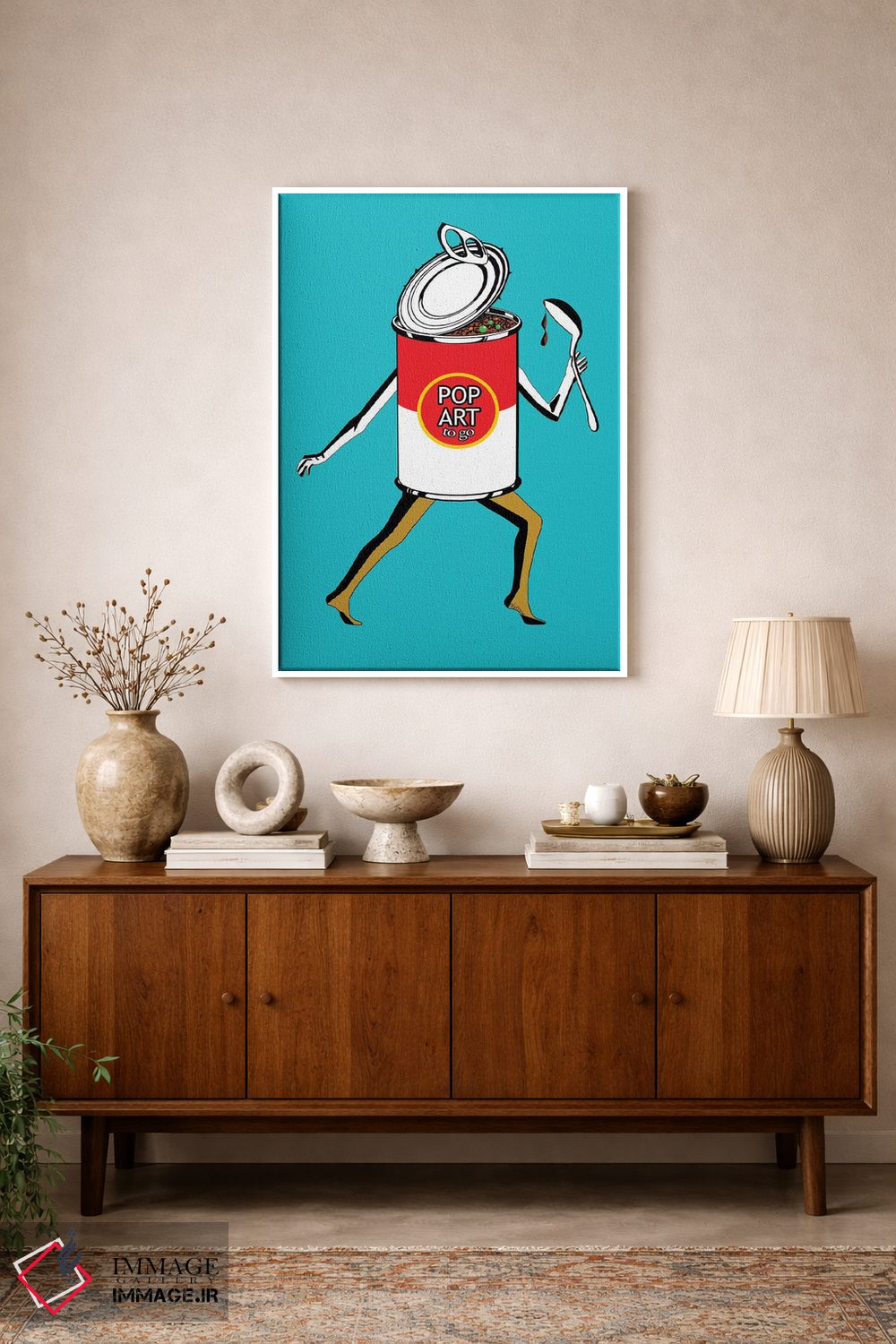 تابلو دکوراتیو پاپ آرت بیرون بر اثر نوتسنیو آرت - D1W