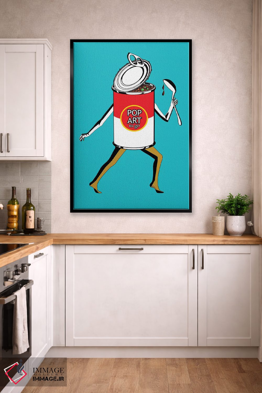 تابلو دکوراتیو پاپ آرت بیرون بر اثر نوتسنیو آرت - D3B