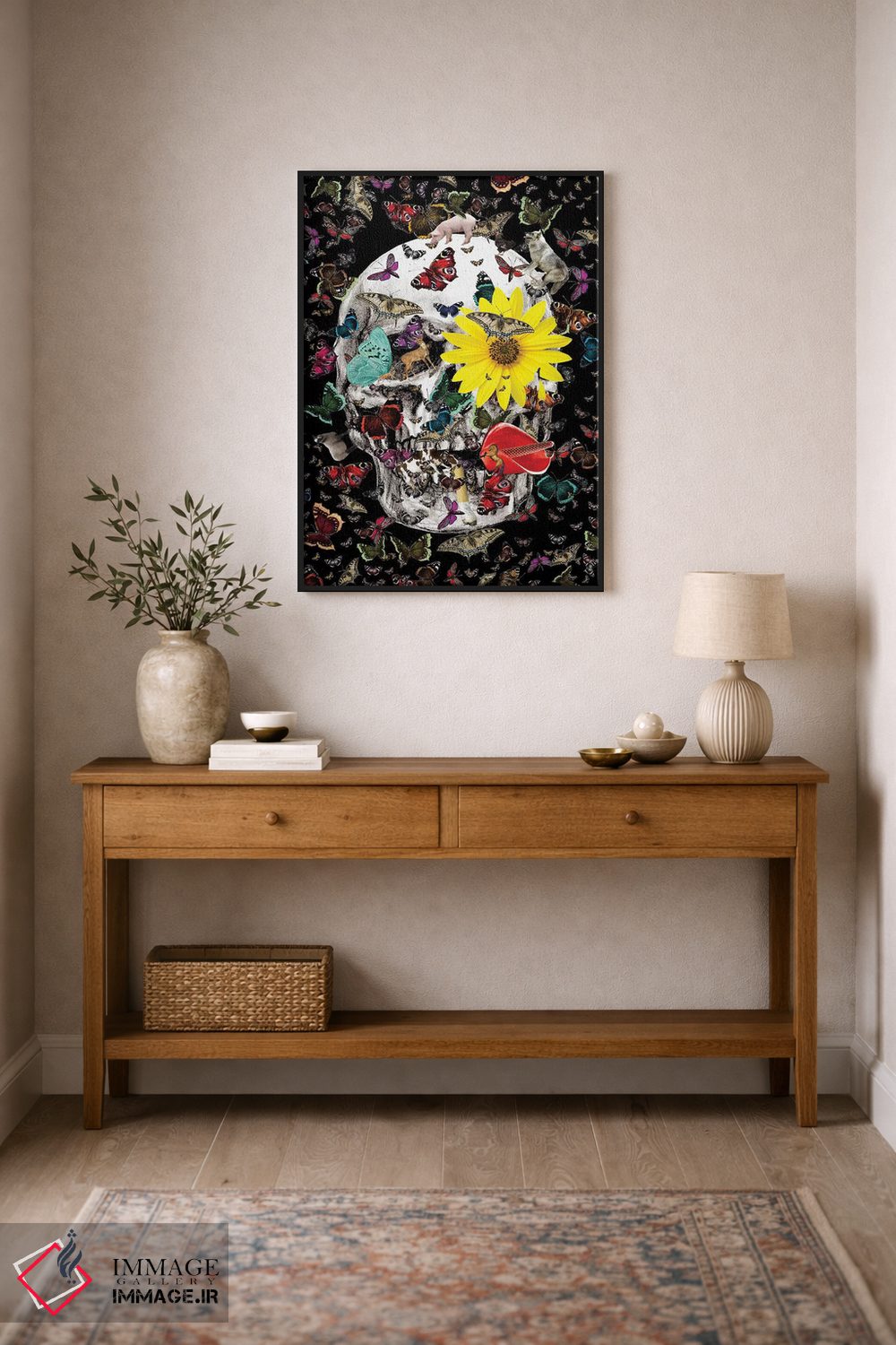 تابلو دکوراتیو اکوسیستم جمجمه اثر نوتسنیو آرت - D1B