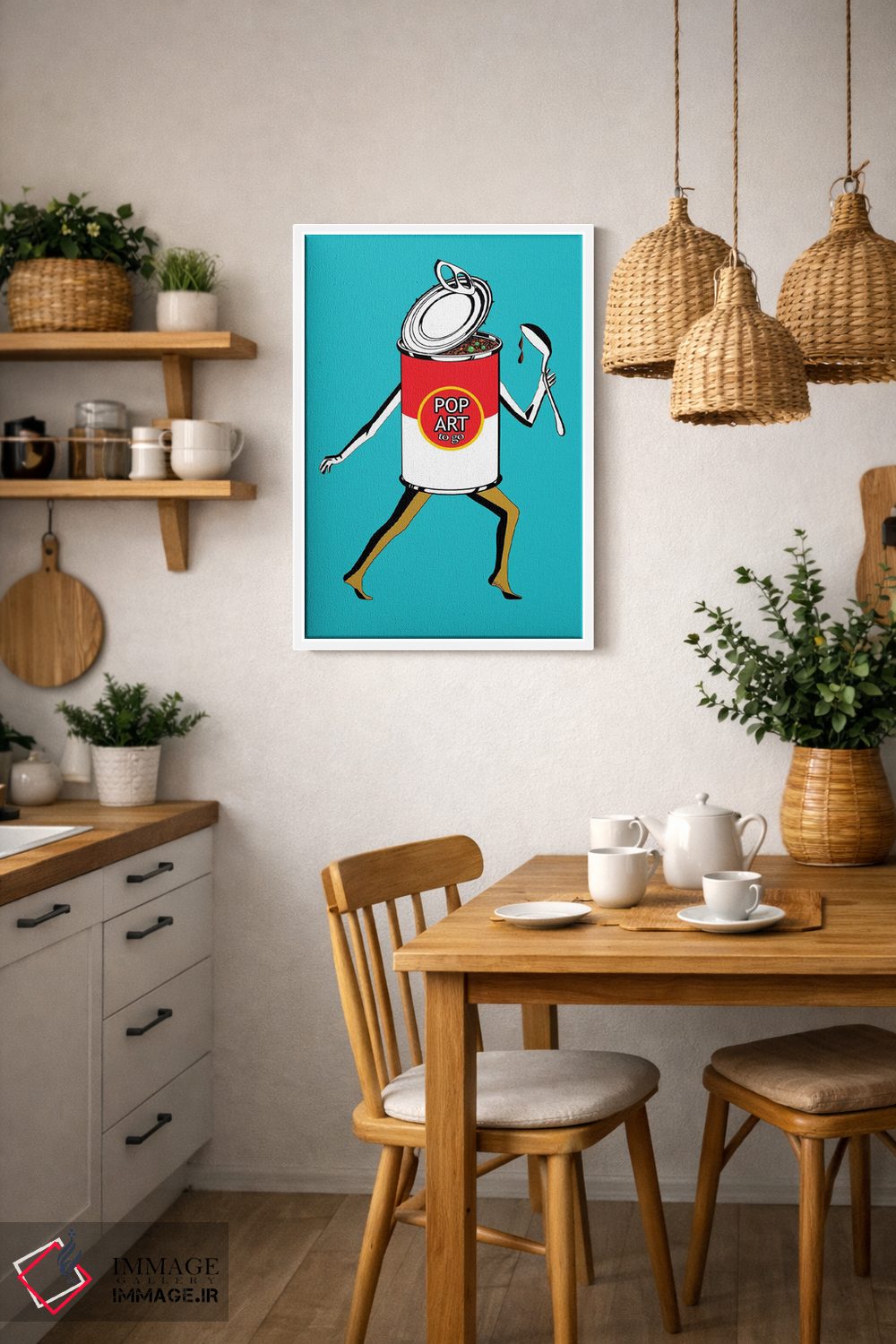 تابلو دکوراتیو پاپ آرت بیرون بر اثر نوتسنیو آرت - D4W