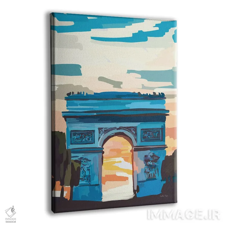 تابلو مینیمال قوس اثر آملیا نویز - نمای پرسپکتیو محصول