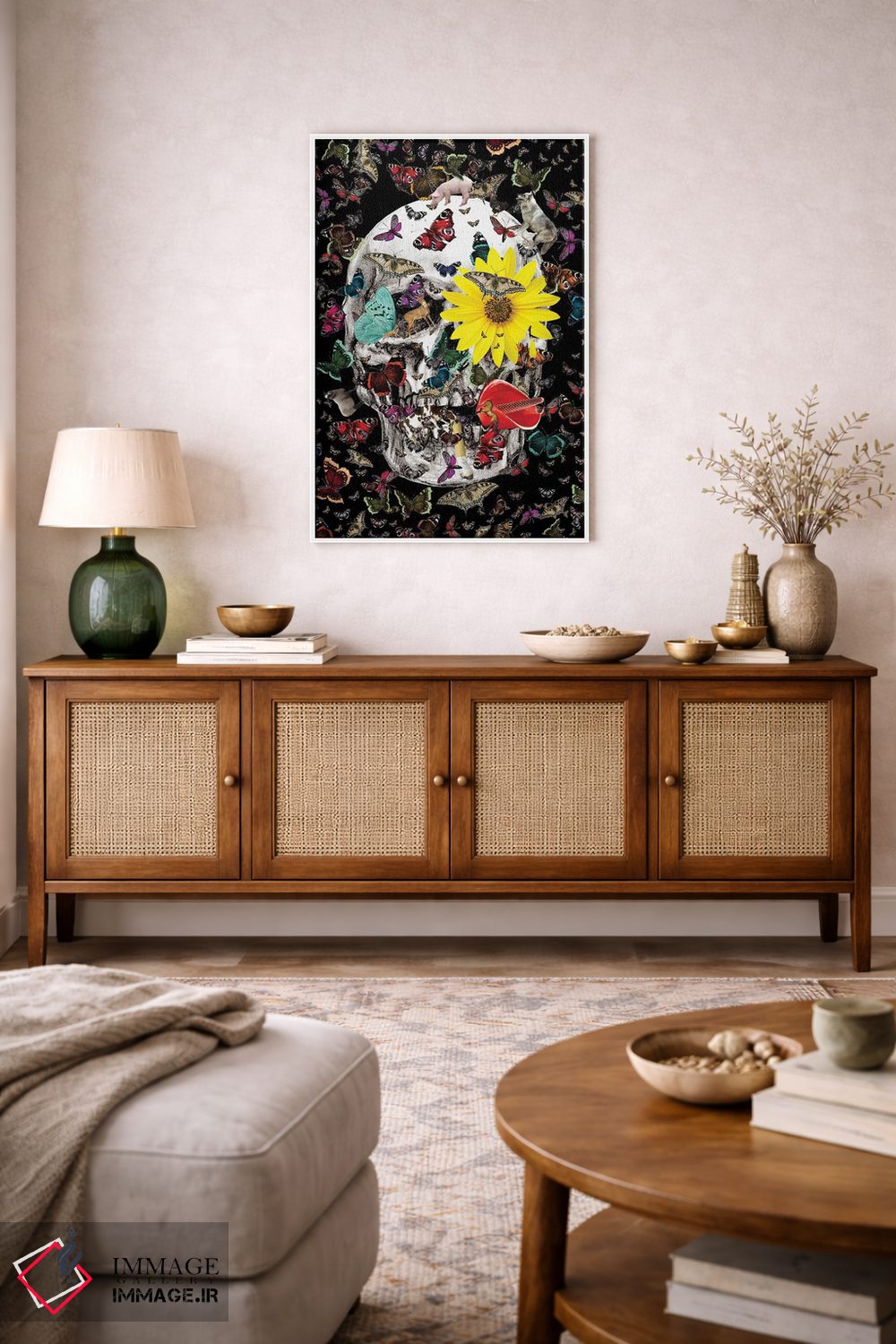 تابلو دکوراتیو اکوسیستم جمجمه اثر نوتسنیو آرت - D2W