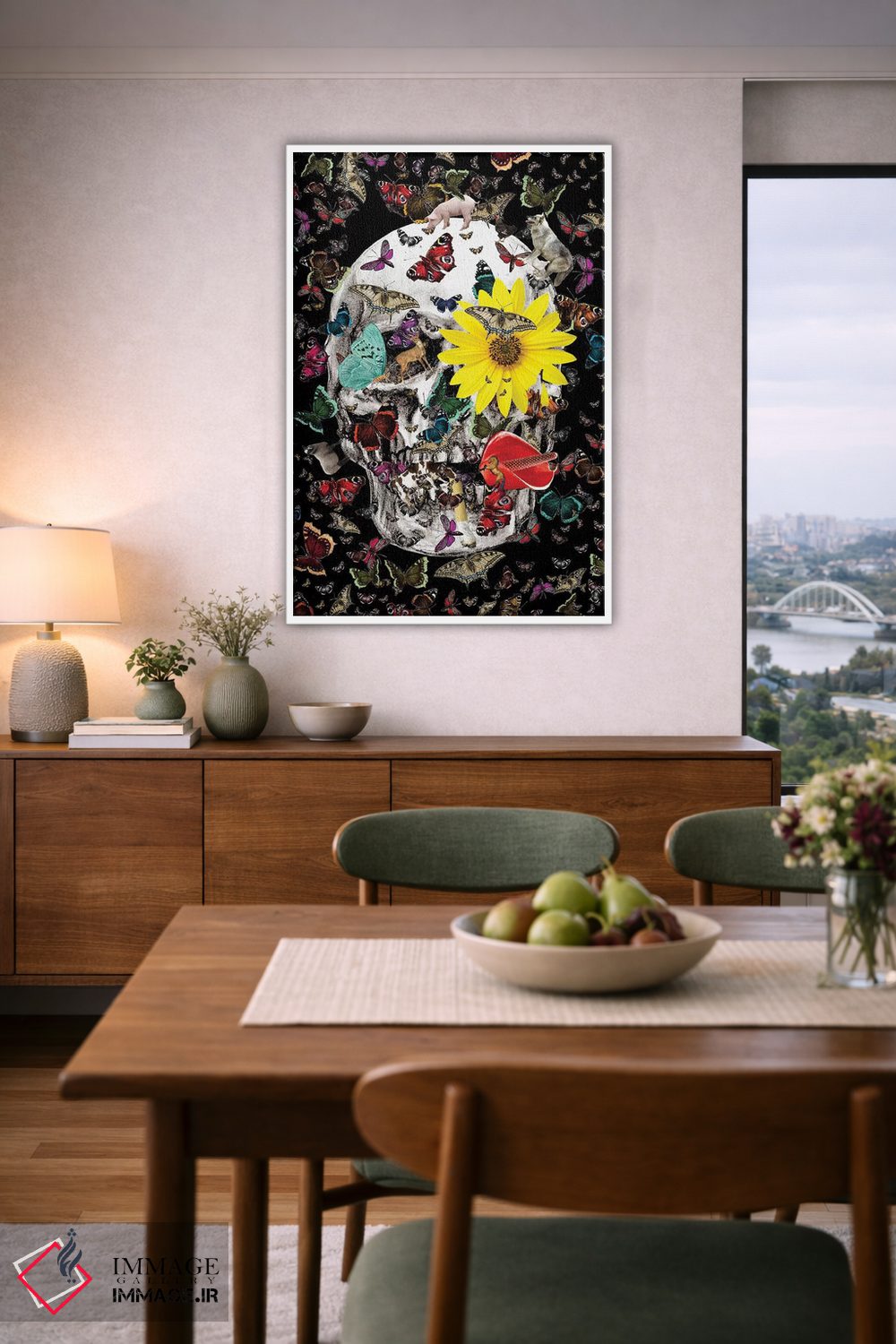 تابلو دکوراتیو اکوسیستم جمجمه اثر نوتسنیو آرت - D5W
