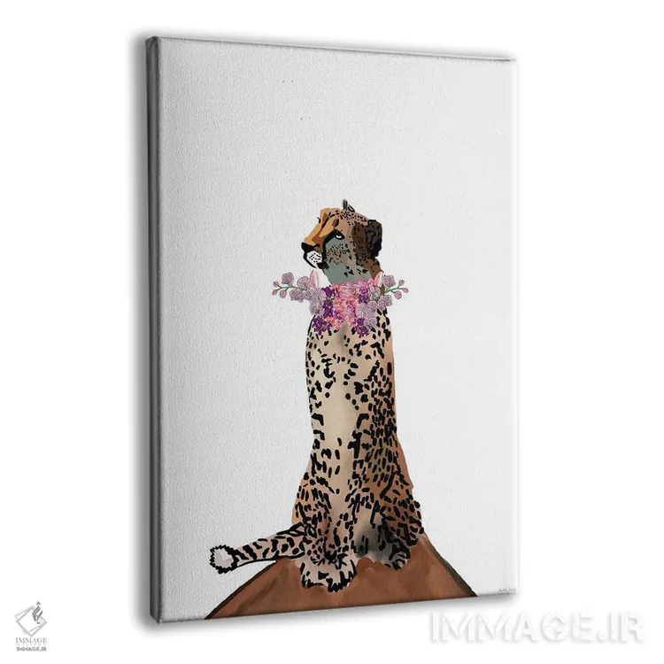 تابلو مینیمال گل های یوزپلنگ اثر آملیا نویز - نمای پرسپکتیو محصول