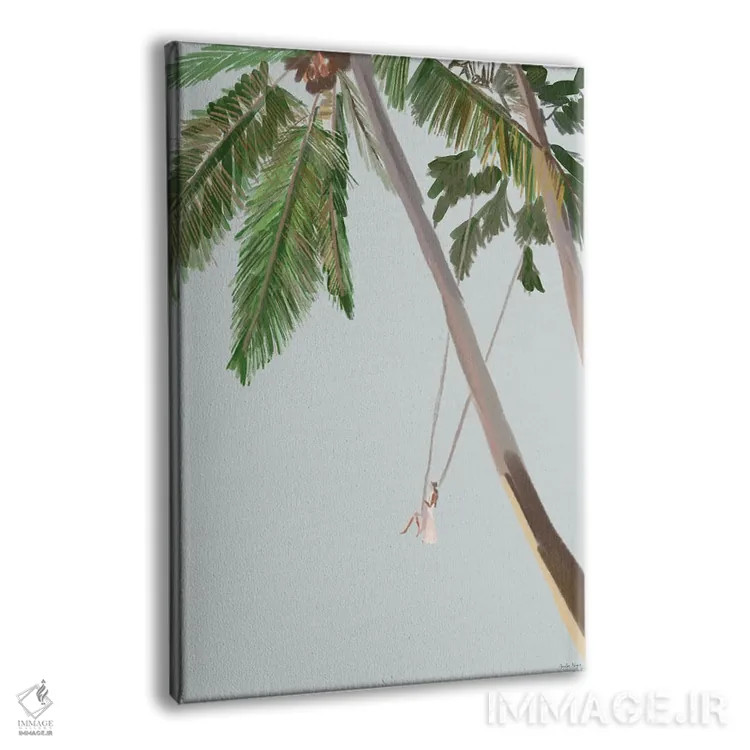 تابلو مینیمال تاب پرنده اثر آملیا نویز - نمای پرسپکتیو محصول