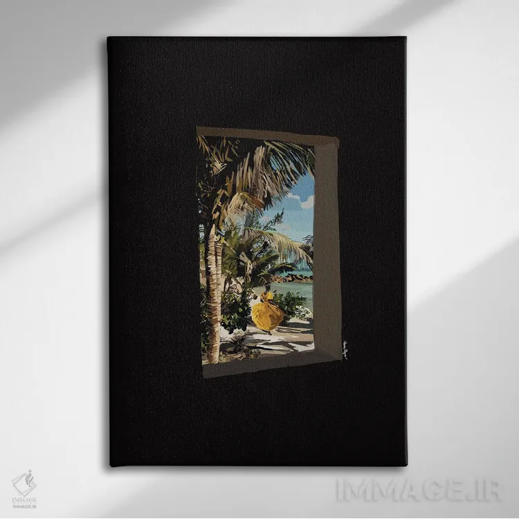 تابلو مینیمال ملکه رقص اثر آملیا نویز - نمای روبهرو روی دیوار