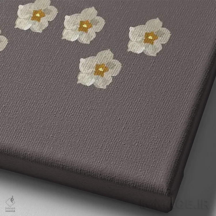 تابلو مینیمال نقل قول مد اثر آملیا نویز - نمای نزدیک بافت بوم