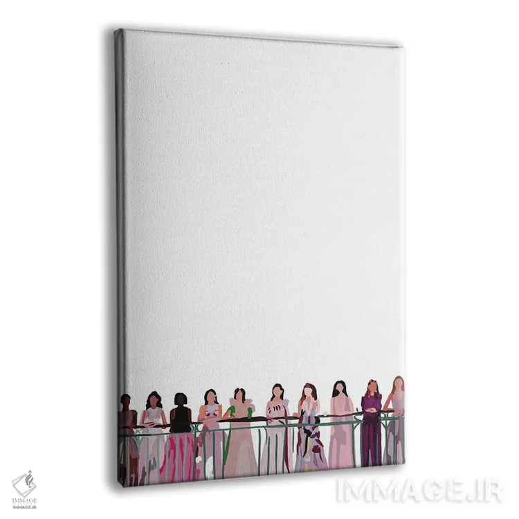 تابلو مینیمال نمایش مد اثر آملیا نویز - نمای پرسپکتیو محصول