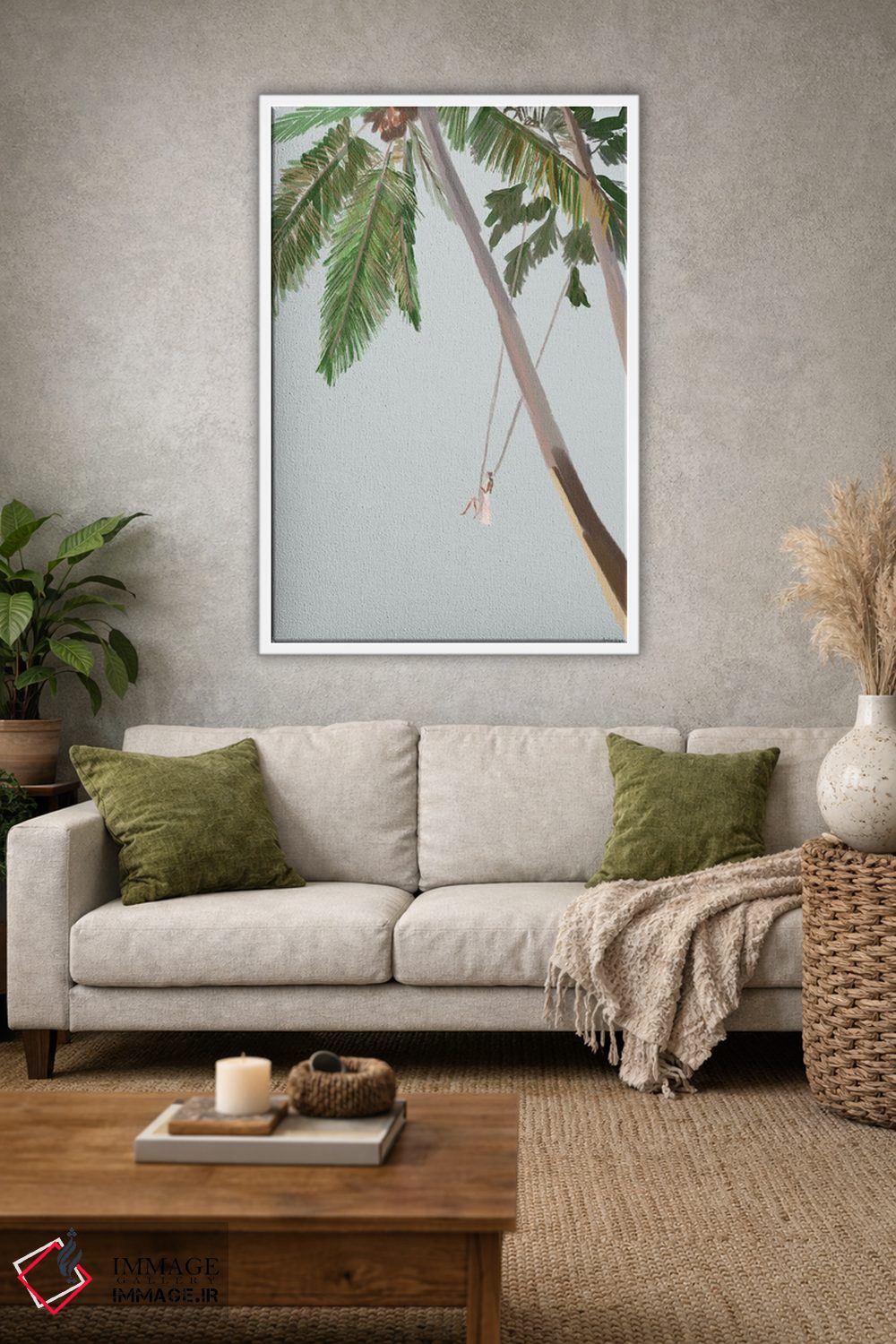 تابلو مینیمال تاب پرنده اثر آملیا نویز - D1W