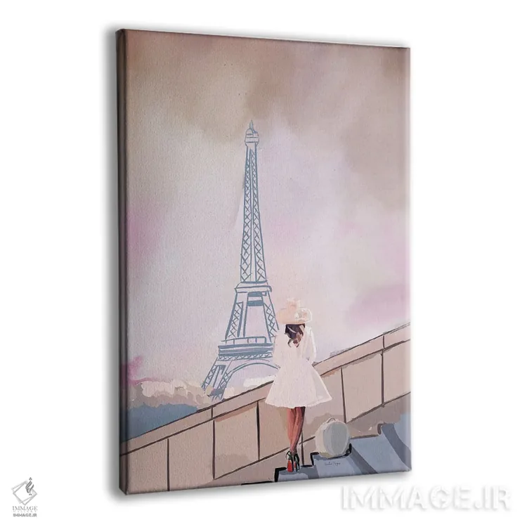 تابلو مینیمال فرانسه اثر آملیا نویز - نمای پرسپکتیو محصول