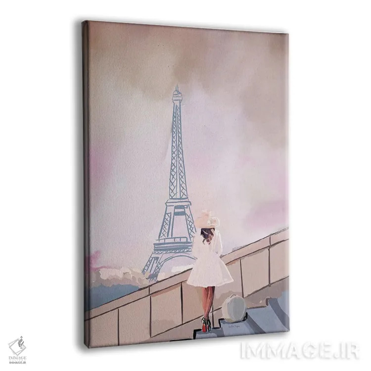 تابلو مینیمال فرانسه اثر آملیا نویز - نمای پرسپکتیو محصول