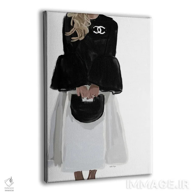 تابلو مینیمال دختر اوت کوتور اثر آملیا نویز - نمای پرسپکتیو محصول