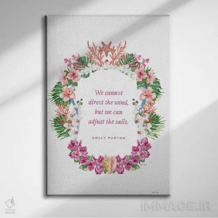 تابلو مدرن دالی پارتن اثر آملیا نویز - نمای روبهرو روی دیوار