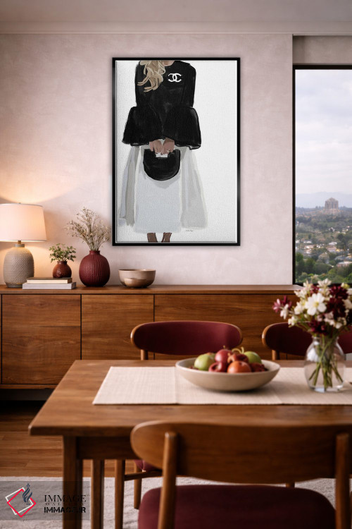 تابلو مینیمال دختر اوت کوتور اثر آملیا نویز - D5B