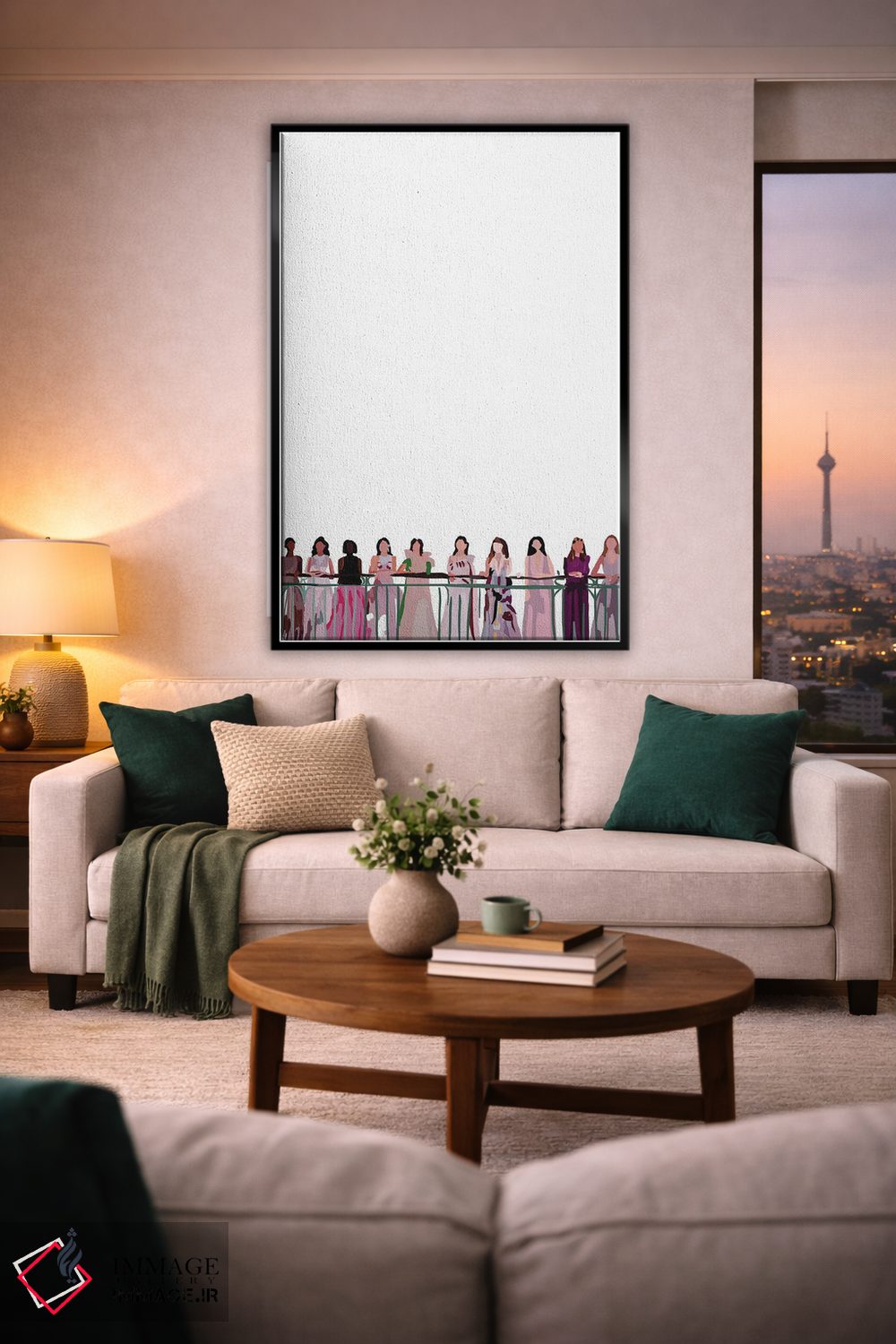 تابلو مینیمال نمایش مد اثر آملیا نویز - D2B