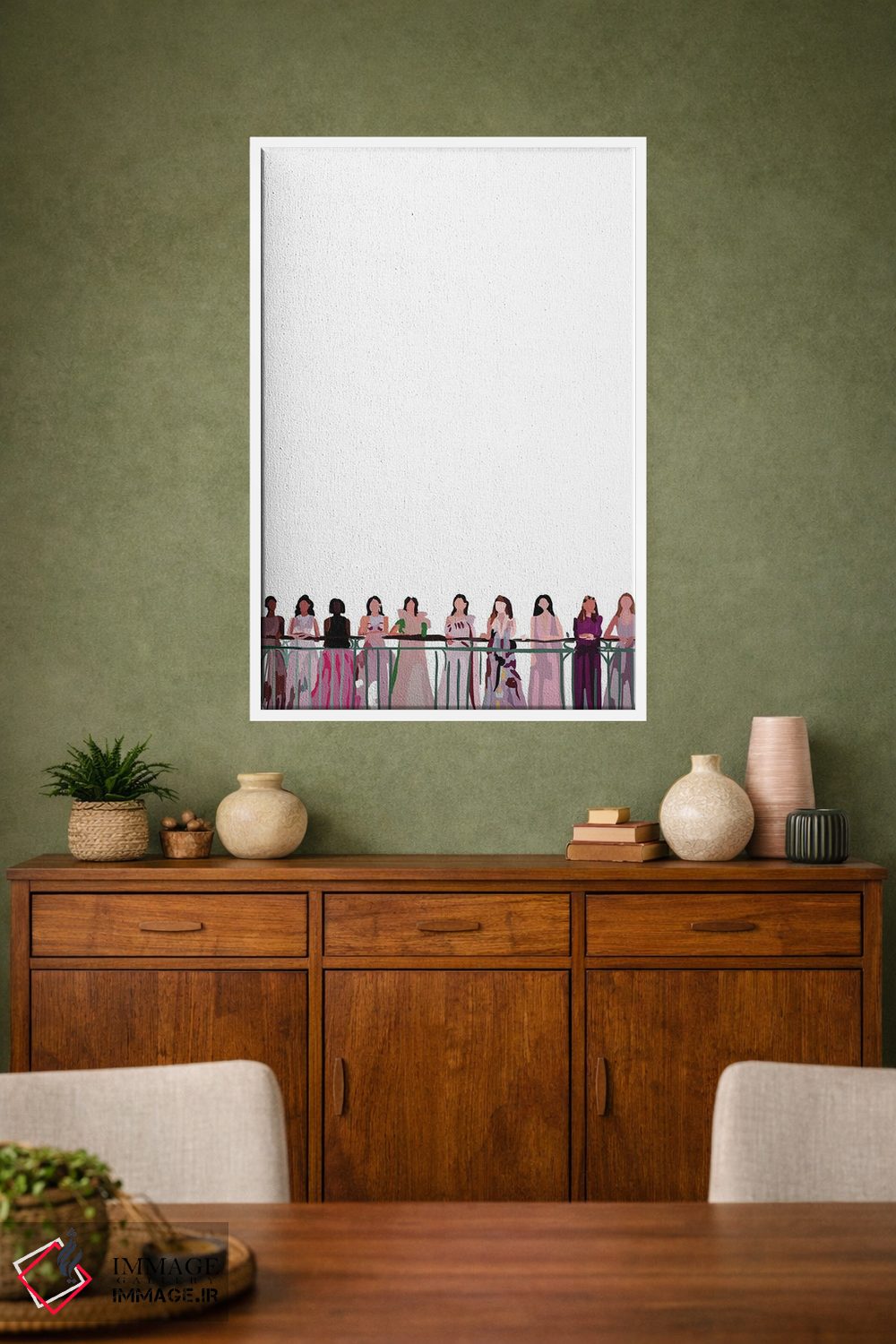 تابلو مینیمال نمایش مد اثر آملیا نویز - D1W