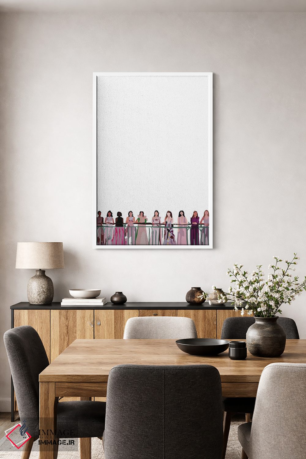 تابلو مینیمال نمایش مد اثر آملیا نویز - D3W