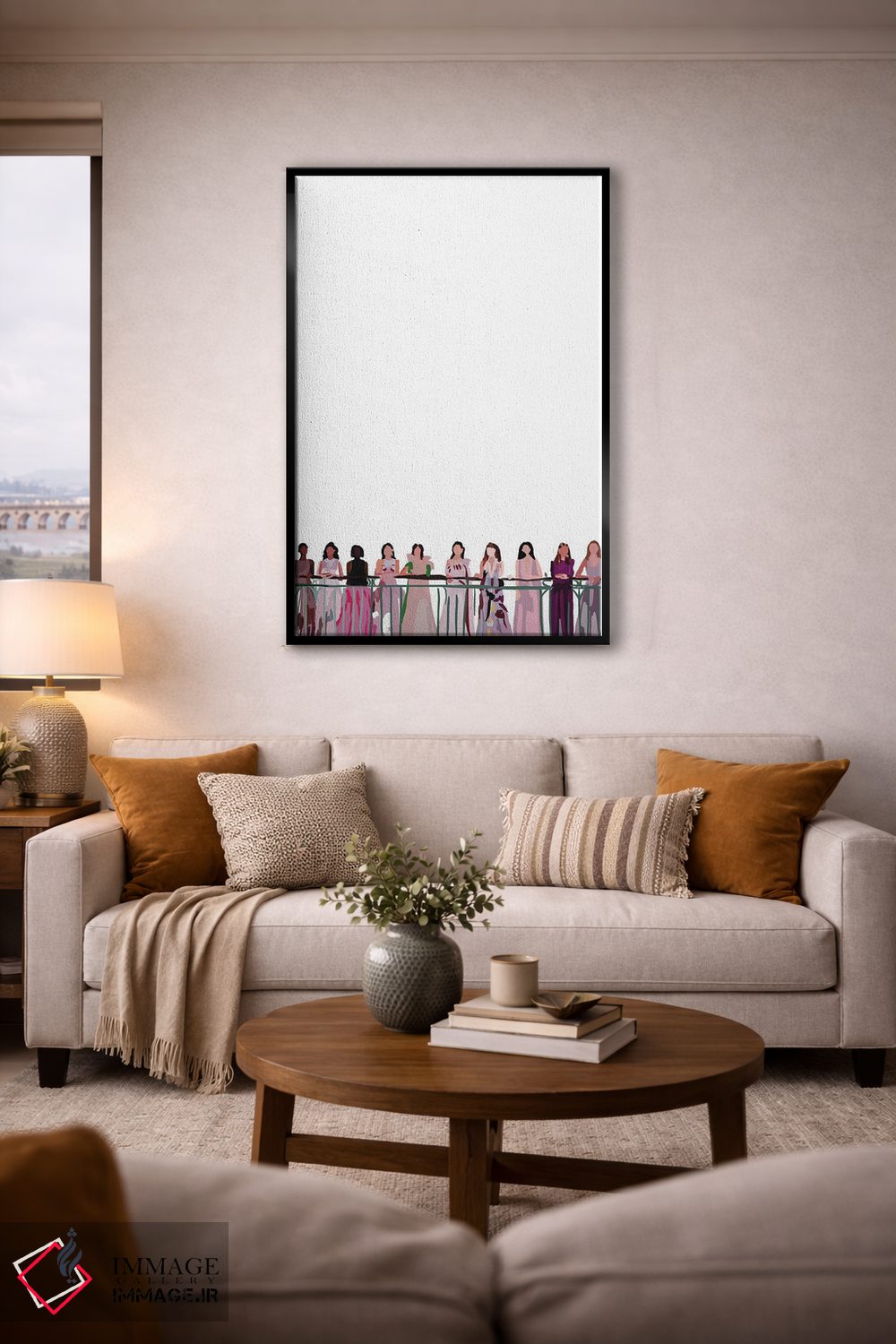 تابلو مینیمال نمایش مد اثر آملیا نویز - D6B