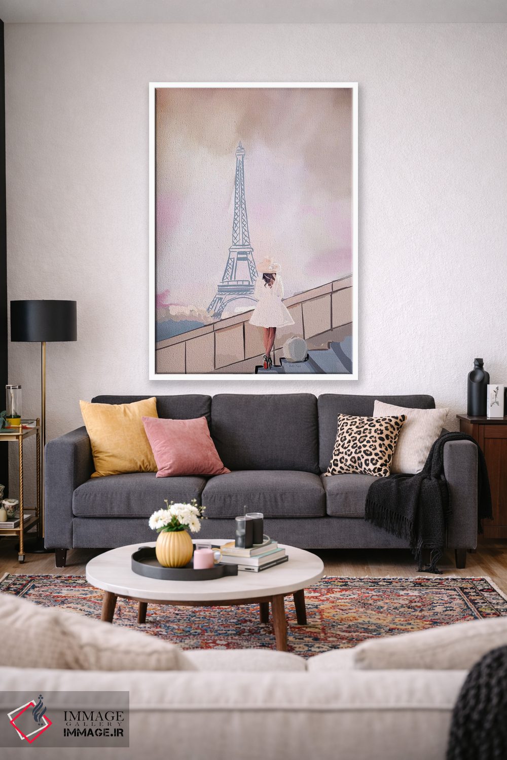 تابلو مینیمال فرانسه اثر آملیا نویز - D1W