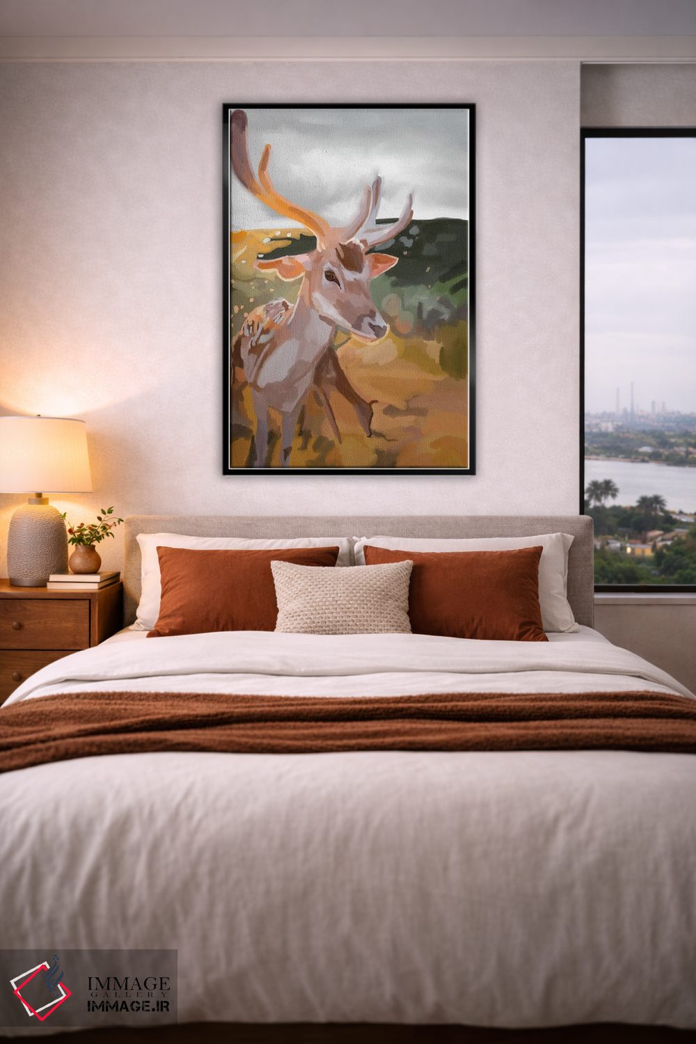 تابلو مینیمال گوزن اثر آملیا نویز - D4B