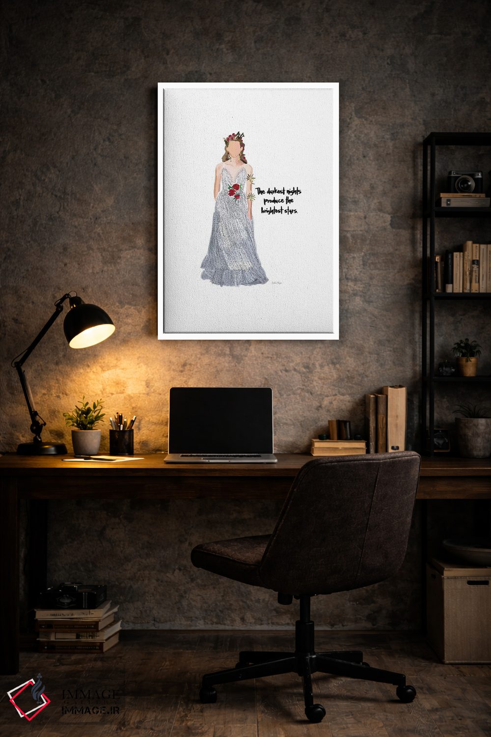 تابلو مینیمال شب مد اثر آملیا نویز - D6W