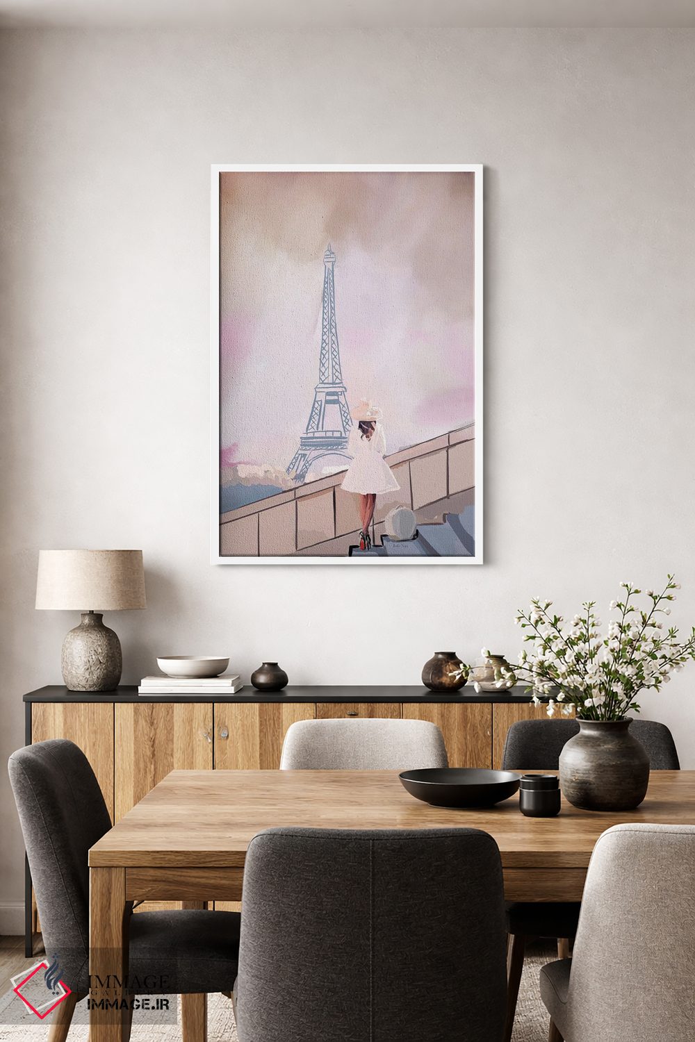 تابلو مینیمال فرانسه اثر آملیا نویز - D3W