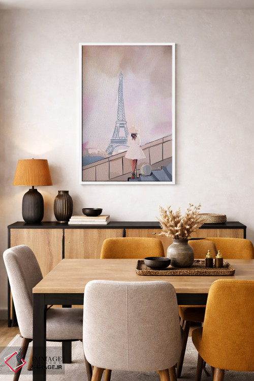 تابلو مینیمال فرانسه اثر آملیا نویز - D5W