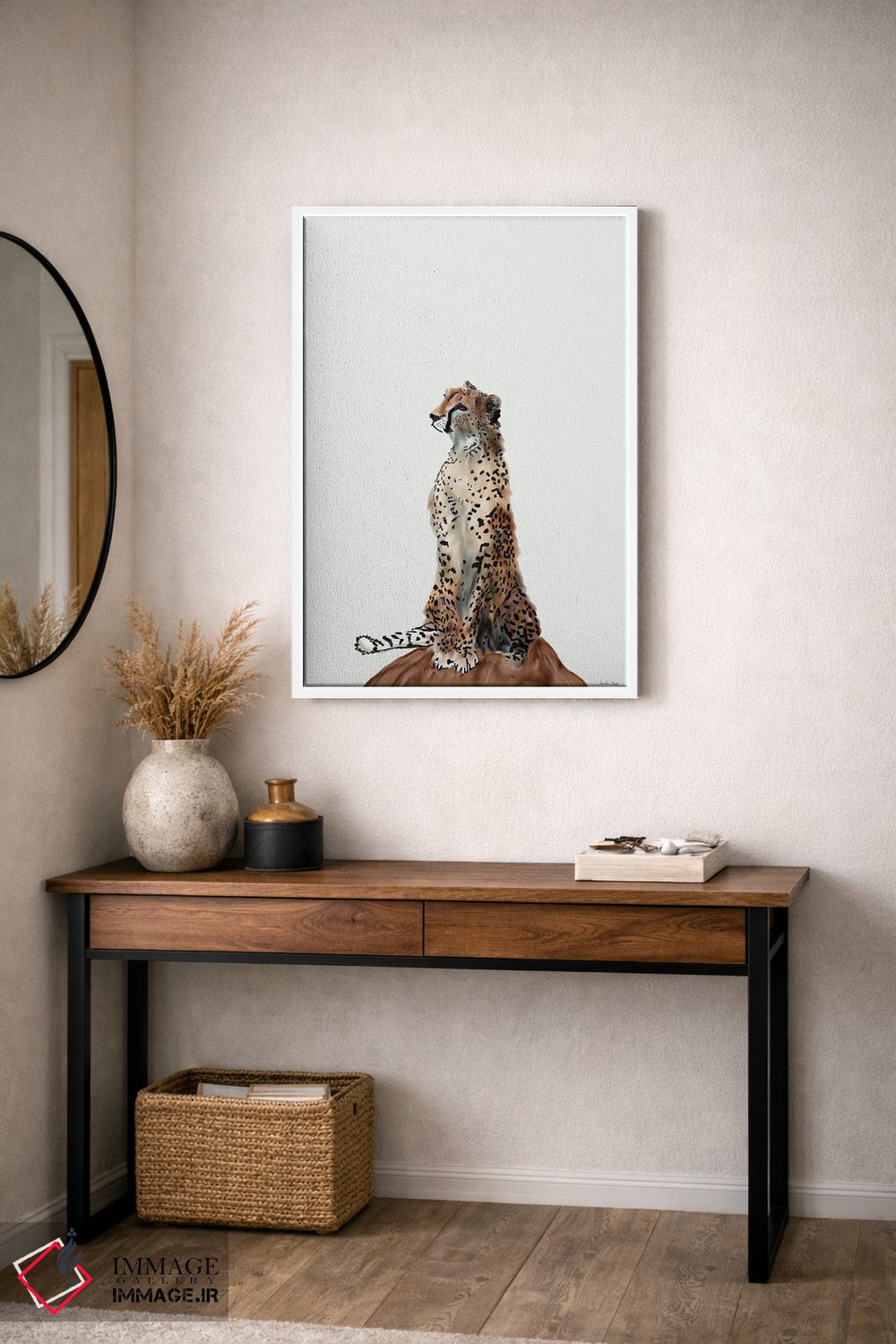 تابلو مینیمال یوزپلنگ اثر آملیا نویز - D3W